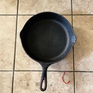Vintage Wagner Ware  Sidney-0- Cast Iron #8 Hammered Skillet 11 W & 15 L #1053